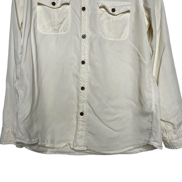 Marine Layer Pale Yellow Button Down Shirt Medium - Picture 4 of 8